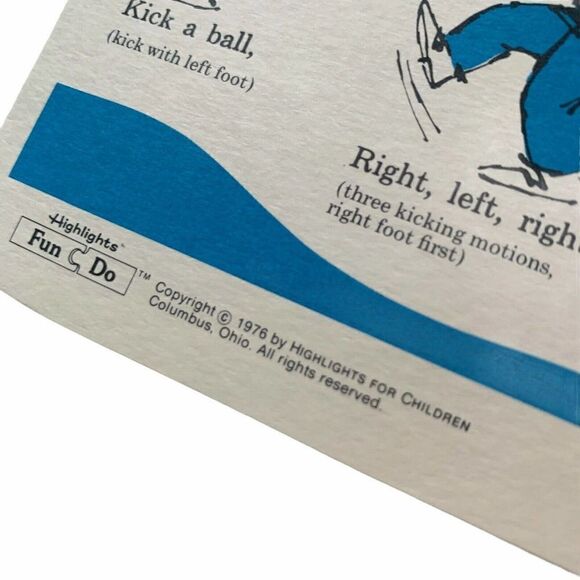 Vintage 70s Highlights Educational Flash Cards - Picture 8 of 8